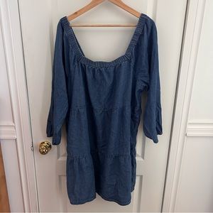 XXL AE Denim Tiered Dress